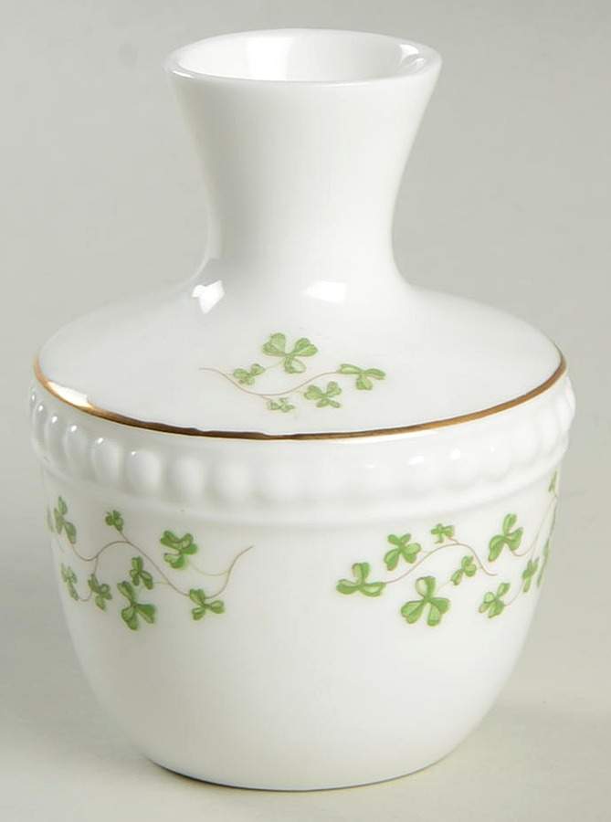 Trellis Shamrock (Ribbed, Fluted) 3" Bud Vase by Royal Tara-1