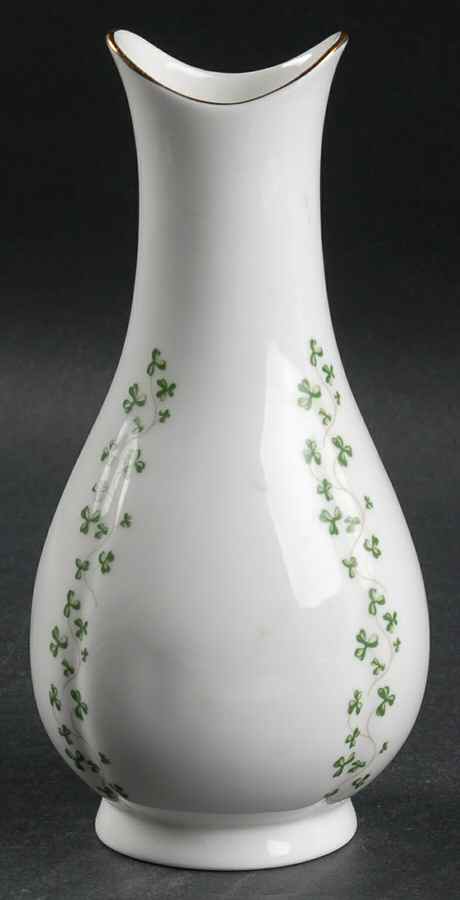 Trellis Shamrock (Ribbed, Fluted) Medium Vase by Royal Tara-1