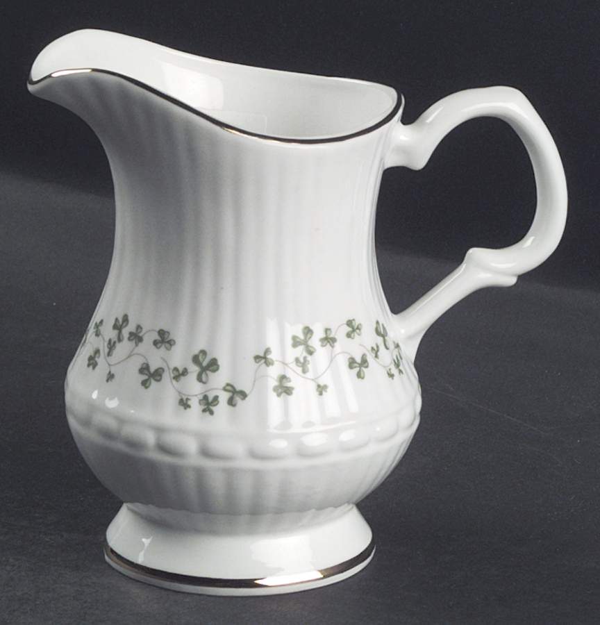 Trellis Shamrock (Ribbed, Fluted) Creamer by Royal Tara-1