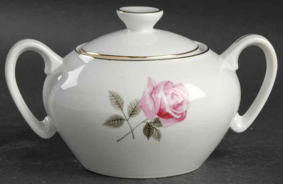 Rose Marie (Smooth) Sugar Bowl & Lid by Royal Tiara-1