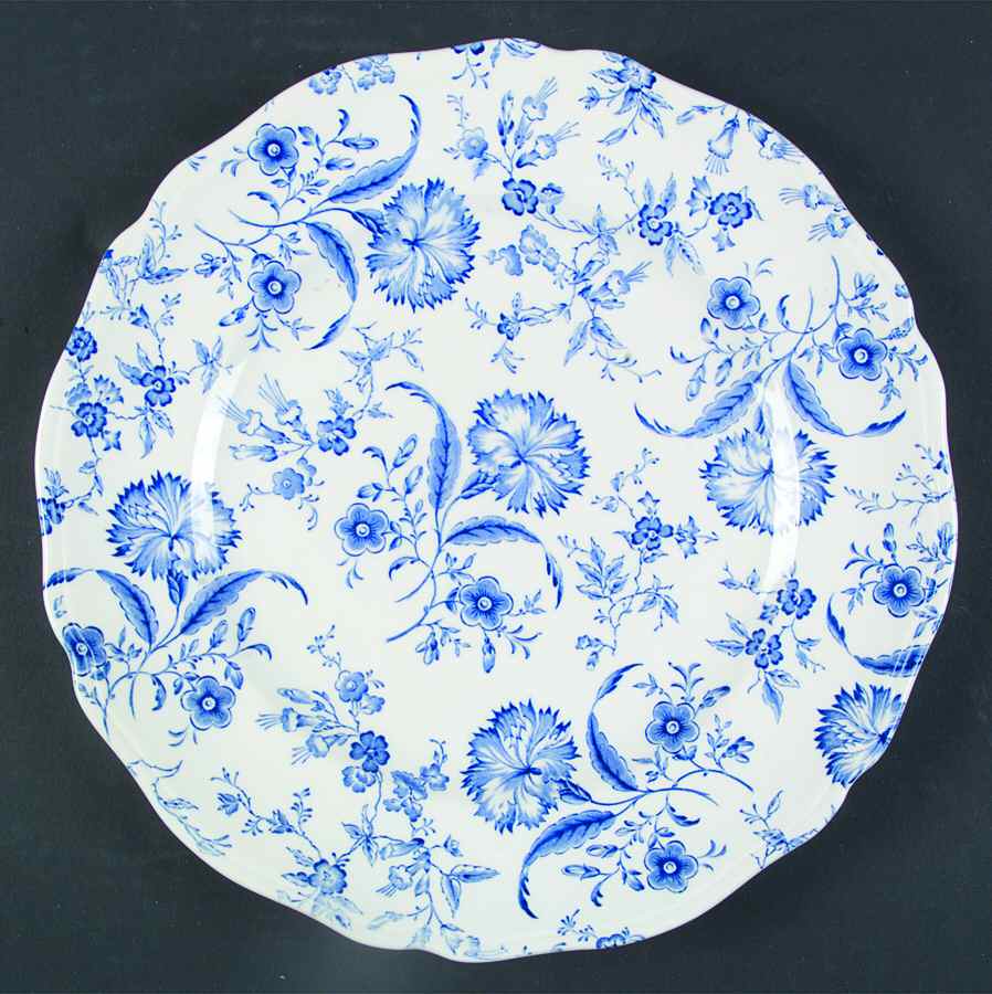 Wild Flower Blue Dinner Plate by Royal Tunstall-1
