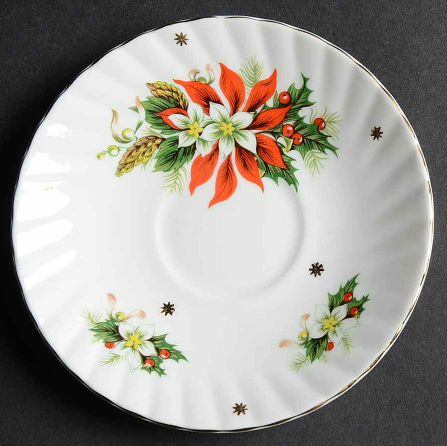 Noel Saucer for Footed Cup by Royalty China-1
