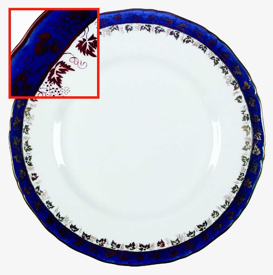 Arundel Blue (Scalloped) Dinner Plate by Royal Worcester-1