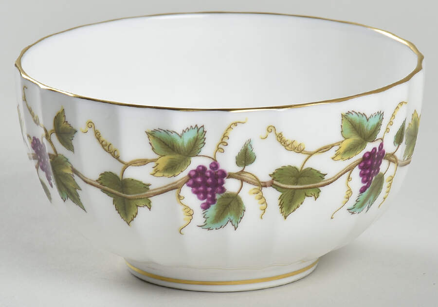 Bacchanal (White Background) Mini Open Sugar Bowl by Royal Worcester-1