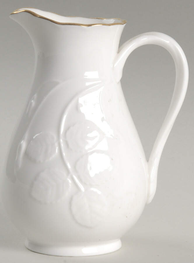 Blind Earl (Raise Design Allwhite) Creamer by Royal Worcester-1