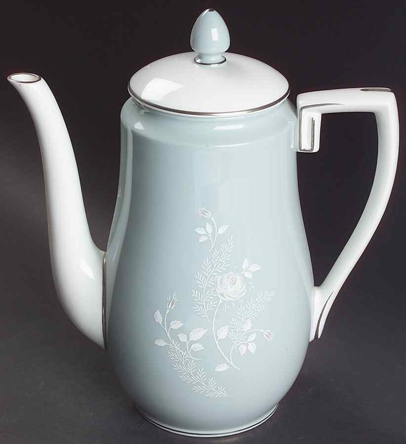 Bridal Rose Coffee Pot & Lid by Royal Worcester-1