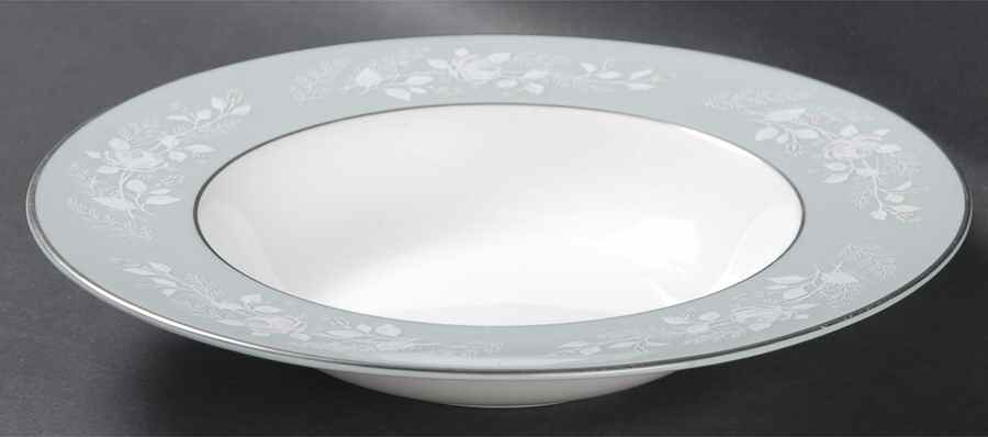 Bridal Rose Rim Soup Bowl by Royal Worcester-1