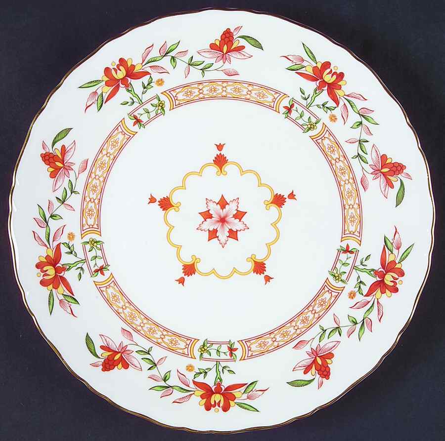 Chamberlain Orange Cake Plate by Royal Worcester-1