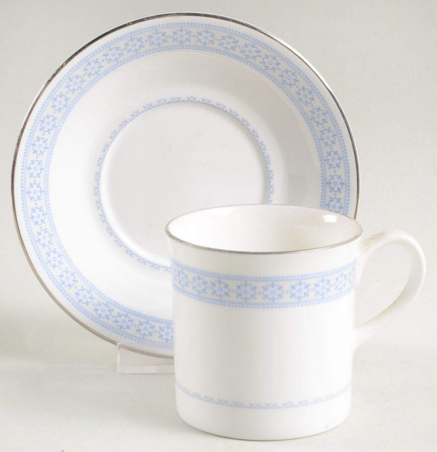 Chelsea Flat Demitasse Cup & Saucer Set by Royal Worcester-1