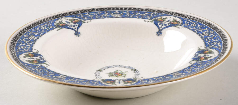 Cornucopia Rim Fruit/Dessert (Sauce) Bowl by Royal Worcester-1