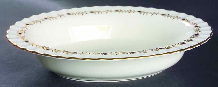 Cumberland Cobalt Blue 10" Oval Vegetable Bowl by Royal Worcester-1