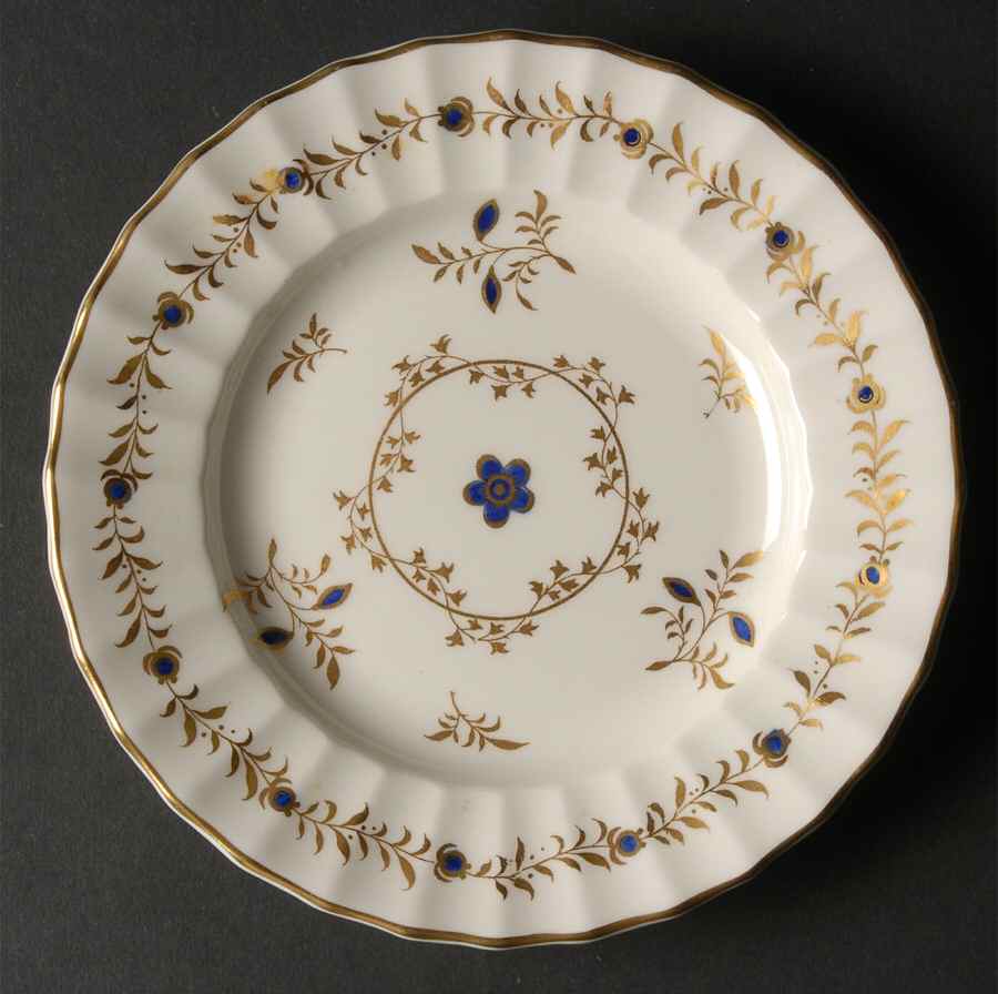 Cumberland Cobalt Blue Bread & Butter Plate by Royal Worcester-1