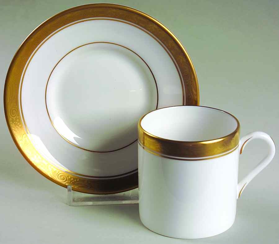 Davenham Flat Demitasse Cup & Saucer Set by Royal Worcester-1