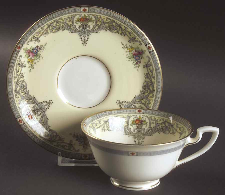 The Duchess Footed Cup & Saucer Set by Royal Worcester-1