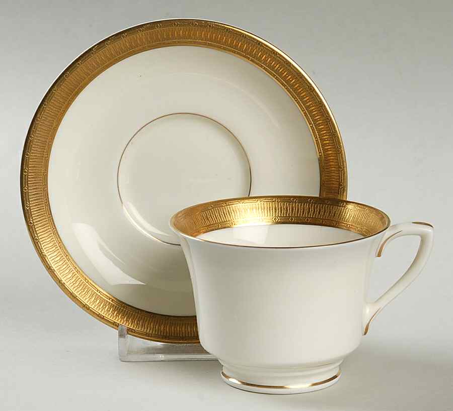Durham Footed Demitasse Cup & Saucer Set by Royal Worcester-1