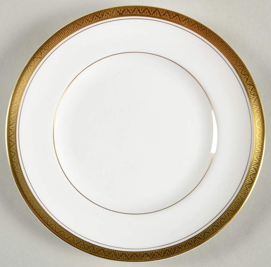 Empire (Gold Trim) Bread & Butter Plate by Royal Worcester-1