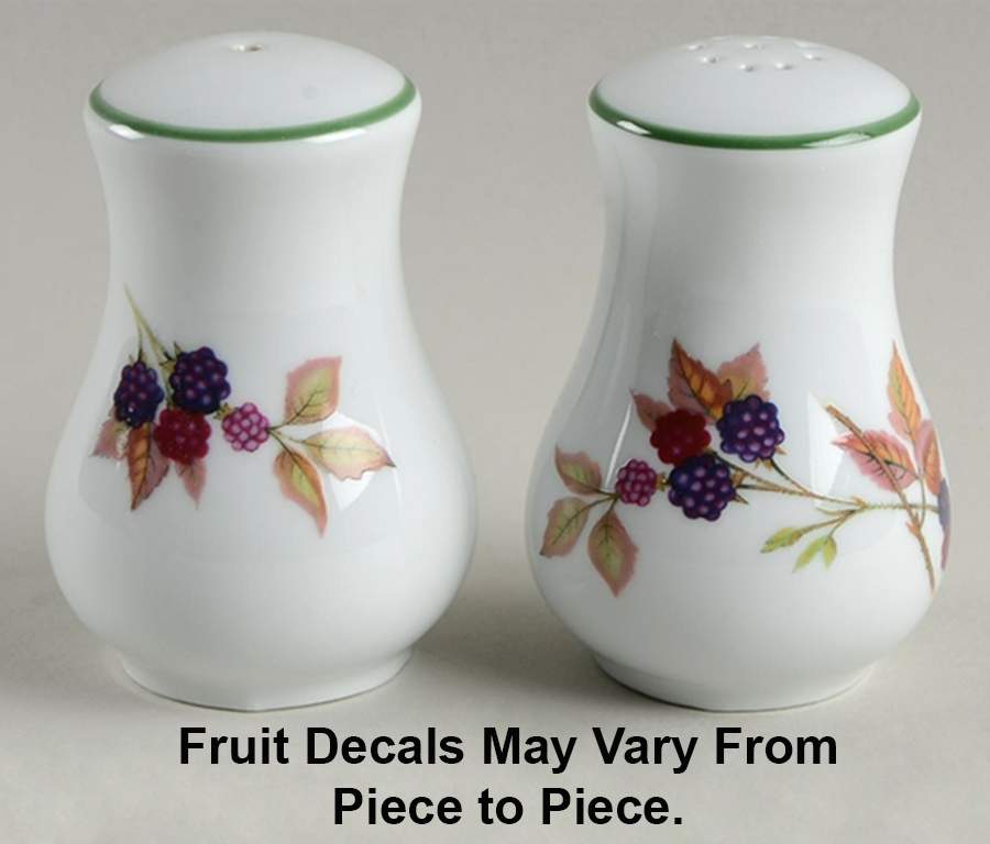 Evesham Vale Salt & Pepper Set by Royal Worcester-1