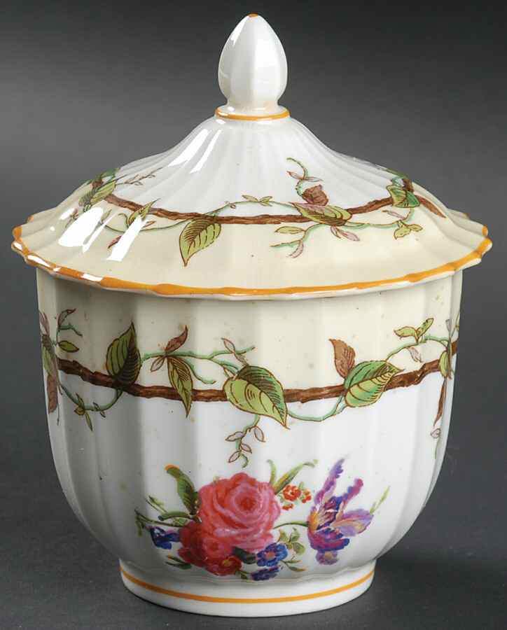 Florence Sugar Bowl & Lid by Royal Worcester-1