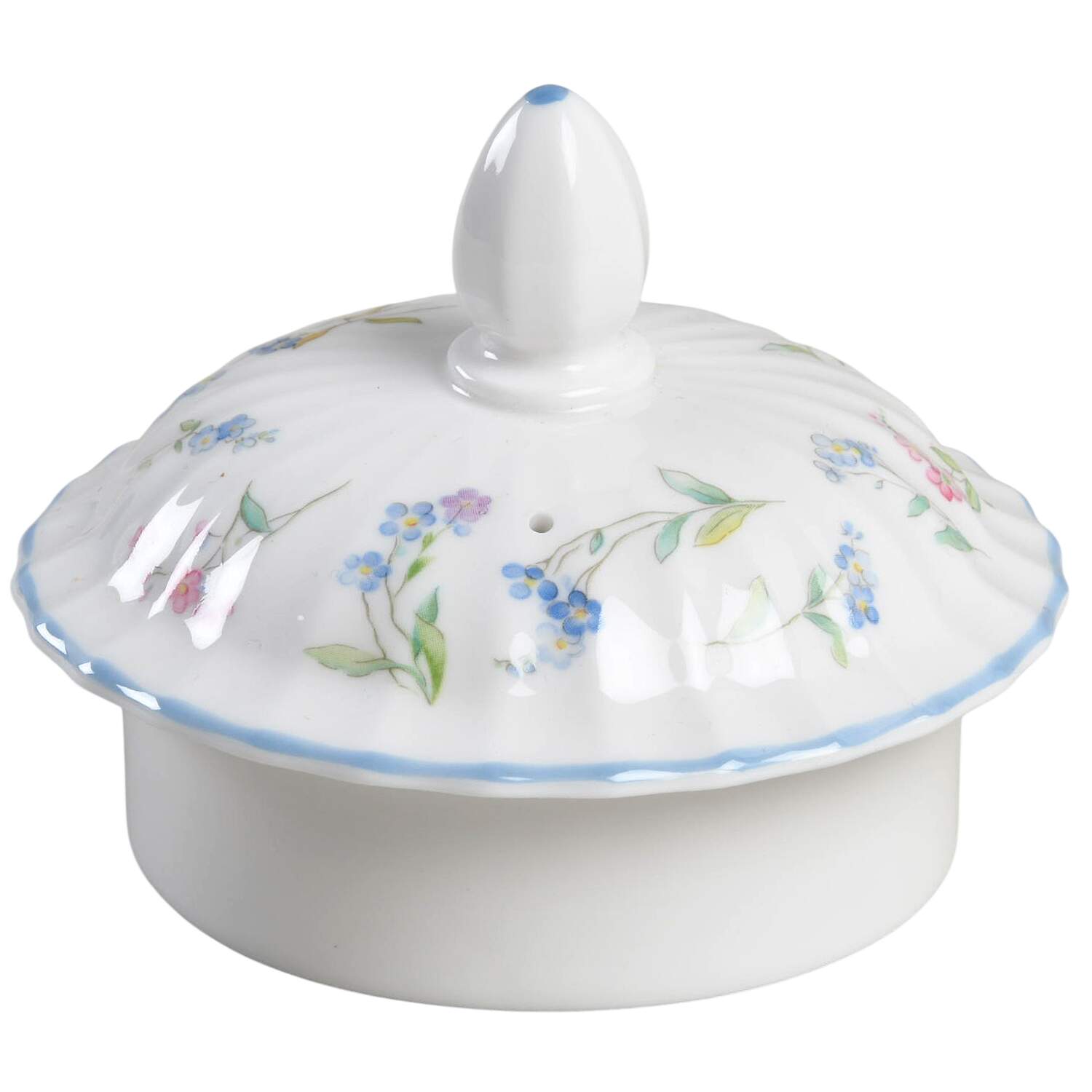 Forget Me Not Blue Lid for Teapot by Royal Worcester-1