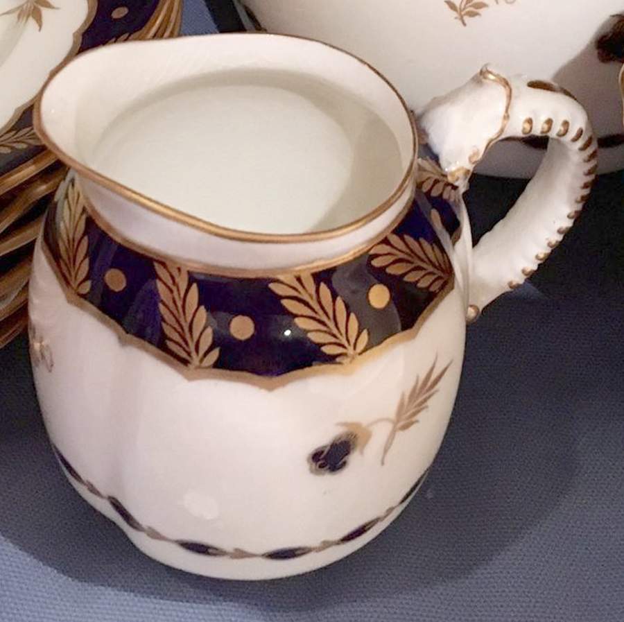 Georgian Cobalt Blue Creamer by Royal Worcester-1