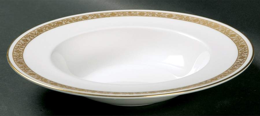 Golden Anniversary Rim Soup Bowl by Royal Worcester-1