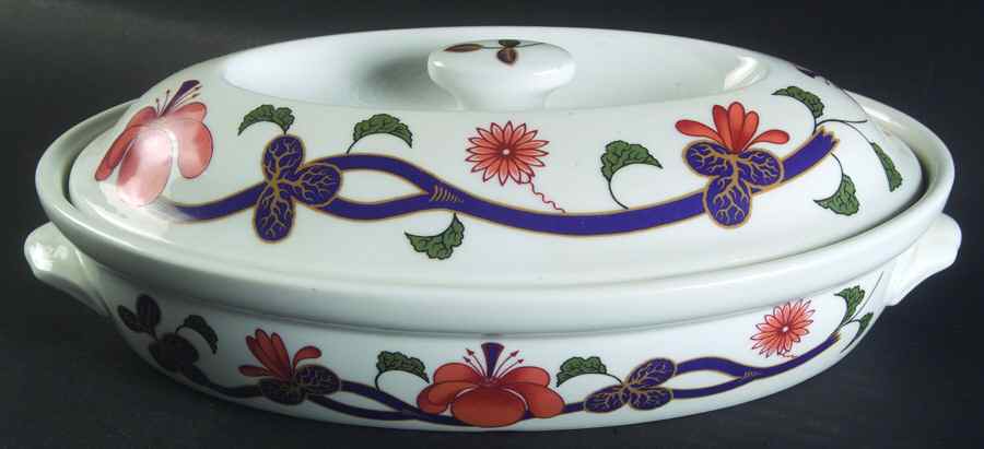 Grainger Imari 1 Quart Oval Covered Casserole by Royal Worcester-1