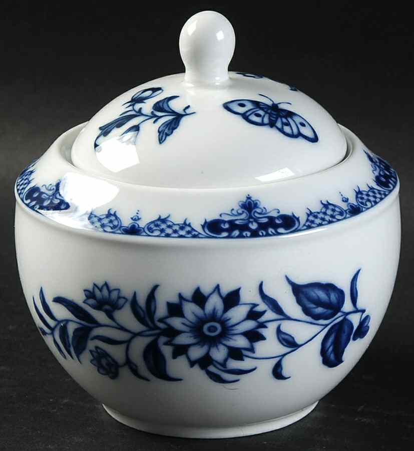 Hanbury Sugar Bowl & Lid by Royal Worcester-1
