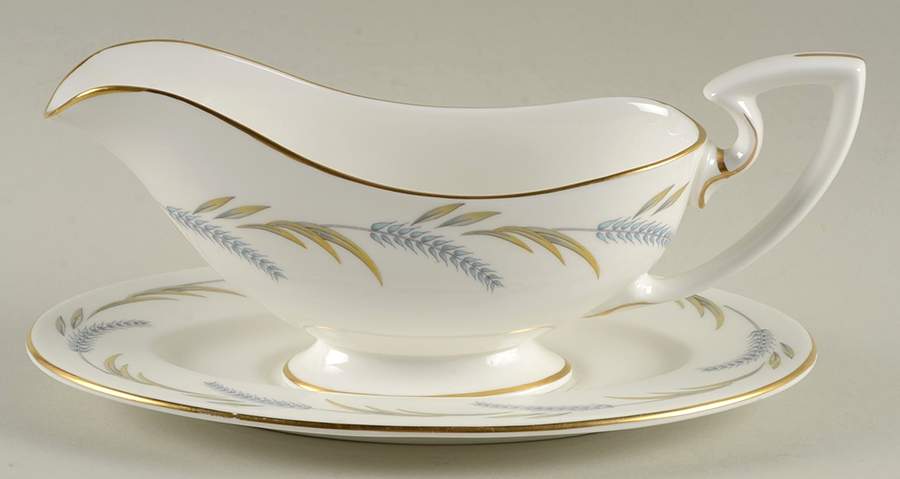 Harvest Ring Gravy Boat & Underplate by Royal Worcester-1