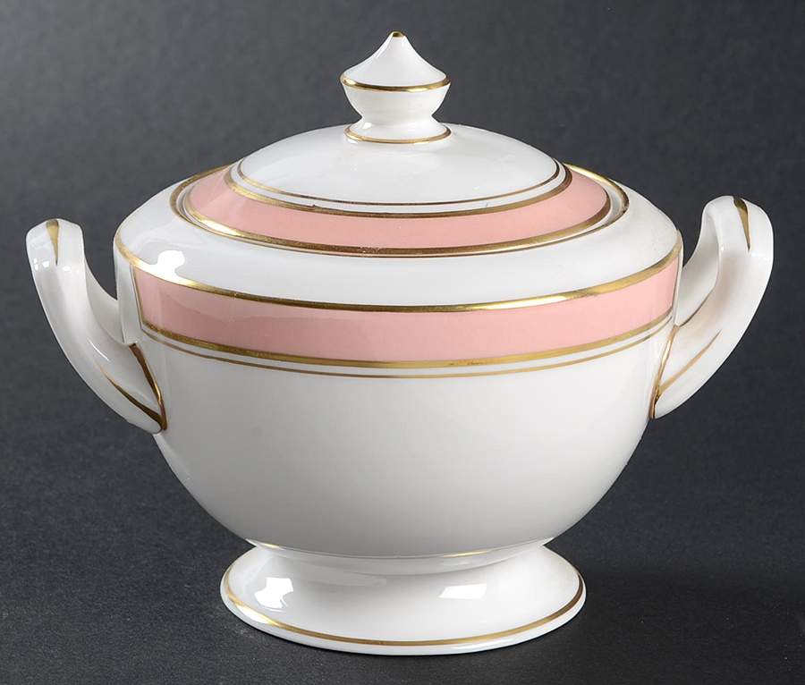 Howard Rose Sugar Bowl & Lid by Royal Worcester-1