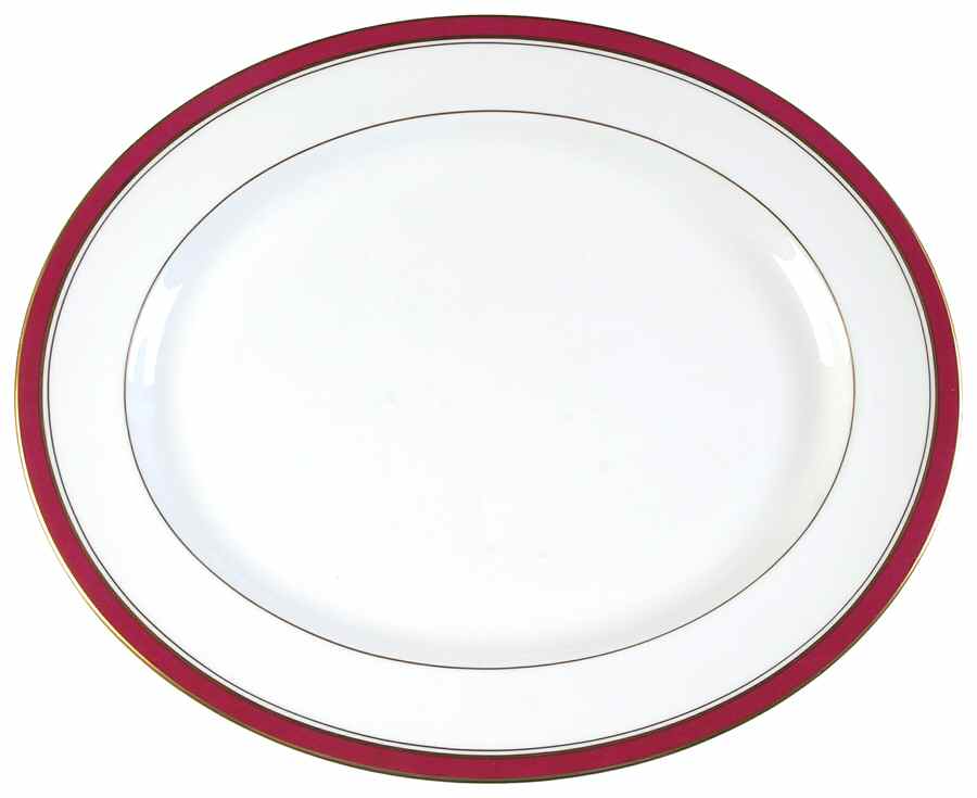 Howard Ruby 15" Oval Serving Platter by Royal Worcester-1