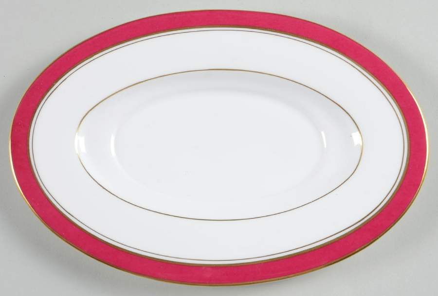 Howard Ruby Underplate for Gravy Boat by Royal Worcester-1
