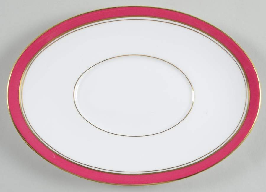 Howard Ruby Underplate for Gravy Boat by Royal Worcester-1