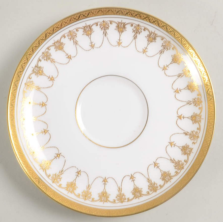 Imperial White Saucer by Royal Worcester-1