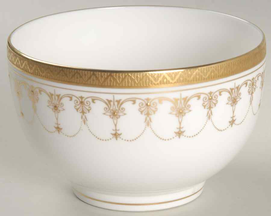Imperial White Open Sugar Bowl by Royal Worcester-1