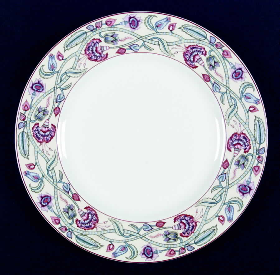 Jacobean Floral Dinner Plate by Royal Worcester-1