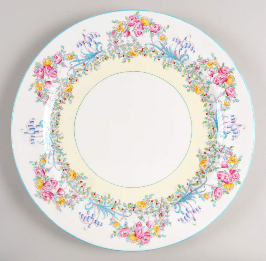 June (Z502-1) 14" Chop Plate (Round Platter) by Royal Worcester-1