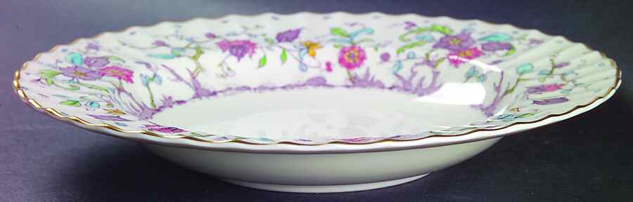 Kashmir (Ribbed) Large Rim Soup Bowl by Royal Worcester-1