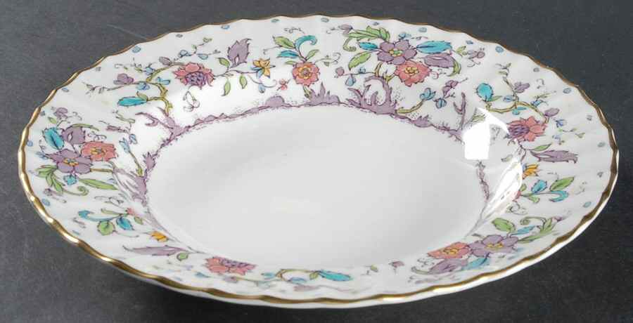 Kashmir (Ribbed) Rim Soup Bowl by Royal Worcester-1