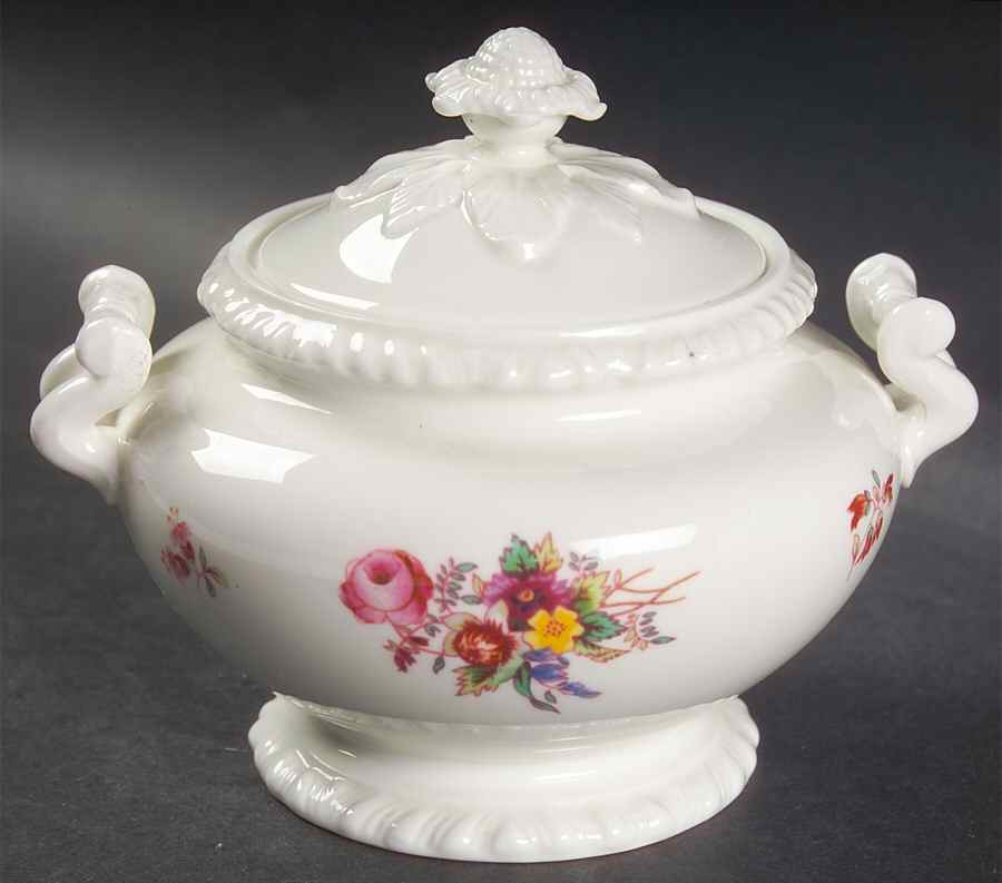 Louise Sugar Bowl & Lid by Royal Worcester-1