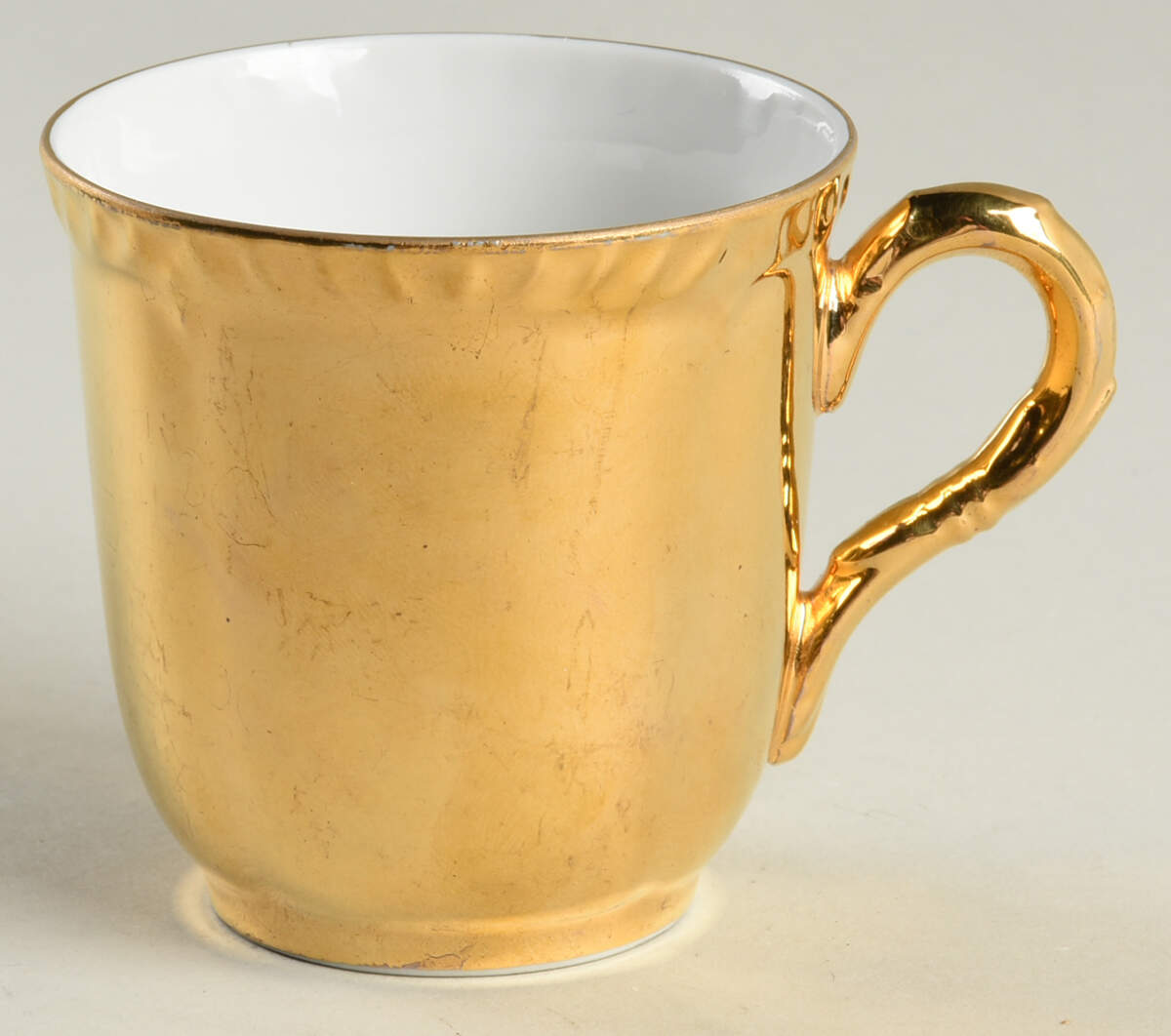 Lustre Gold Flat Demitasse Cup by Royal Worcester-1