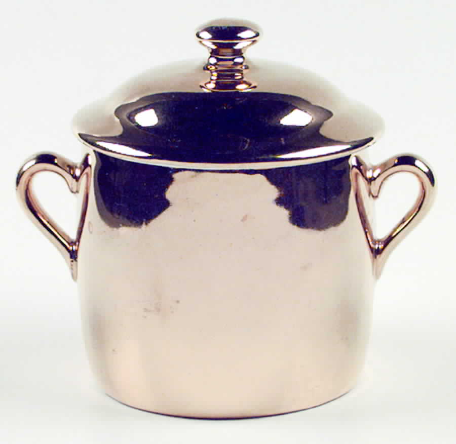 Lustre Gold Jam/Jelly & Lid by Royal Worcester-1