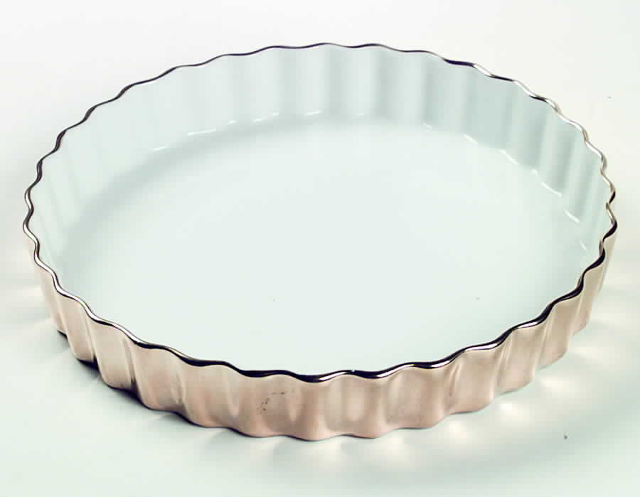 Lustre Gold 8" Quiche by Royal Worcester-1