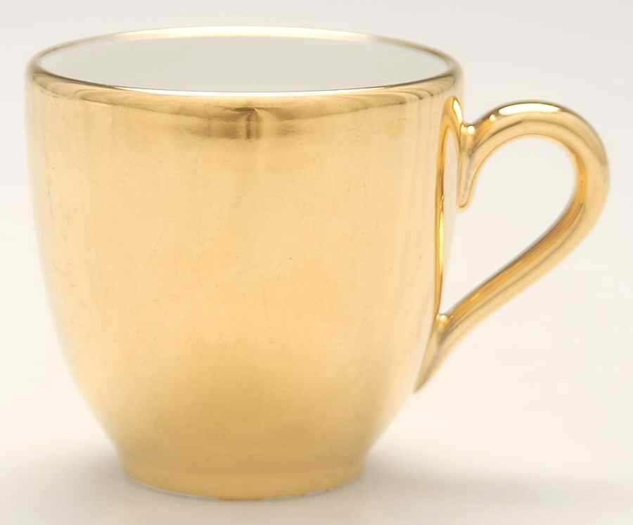 Lustre Gold Flat Demitasse Cup by Royal Worcester-1