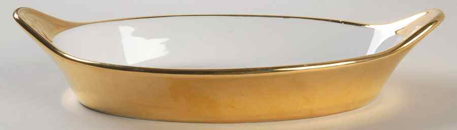 Lustre Gold 11" Augratin by Royal Worcester-1