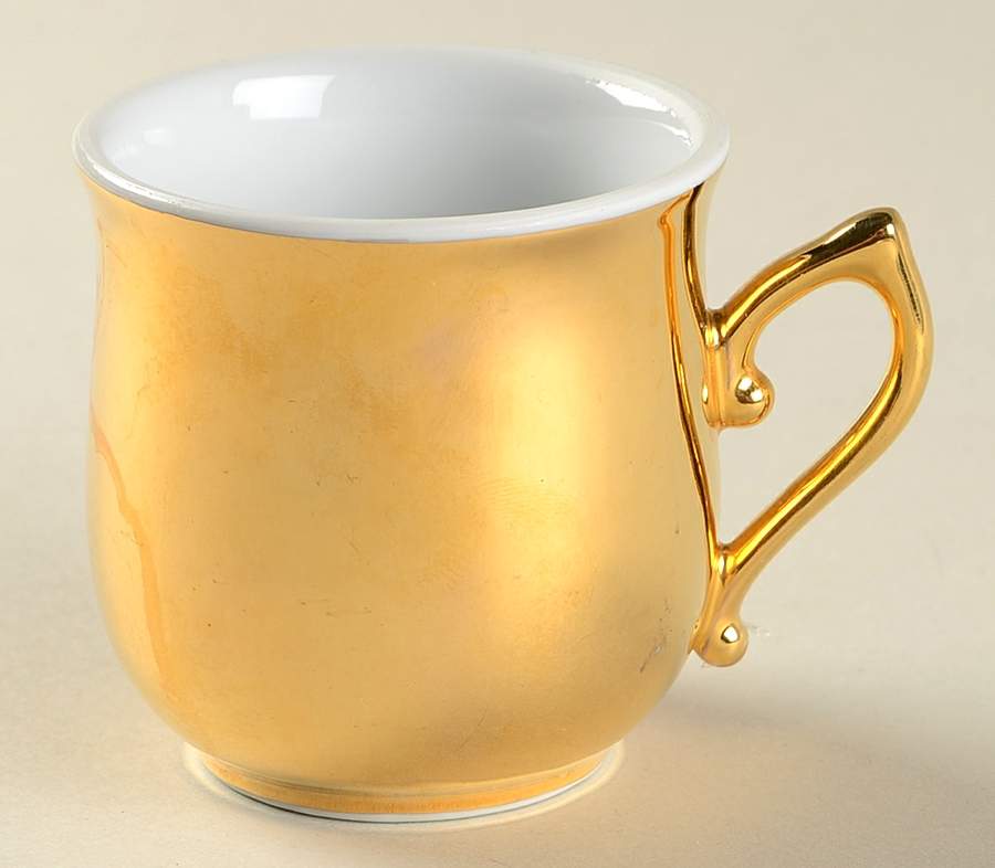 Lustre Gold 2 Pc Pot de Creme No Lid by Royal Worcester-1