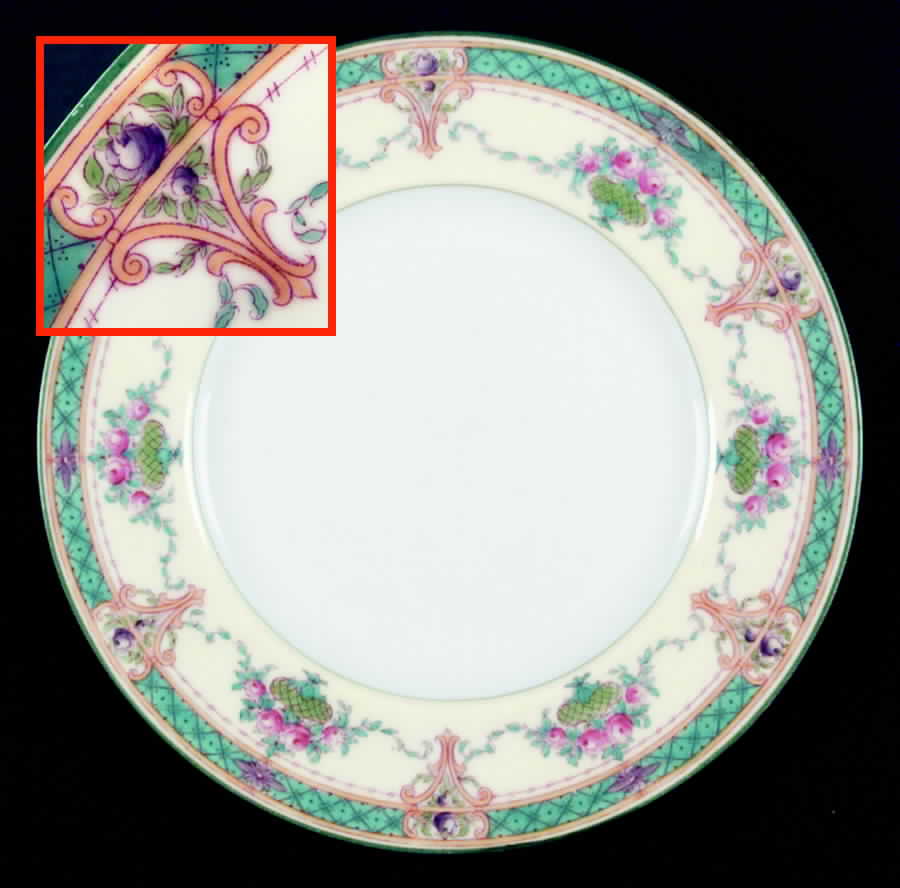 Melba Cream Rim Luncheon Plate by Royal Worcester-1