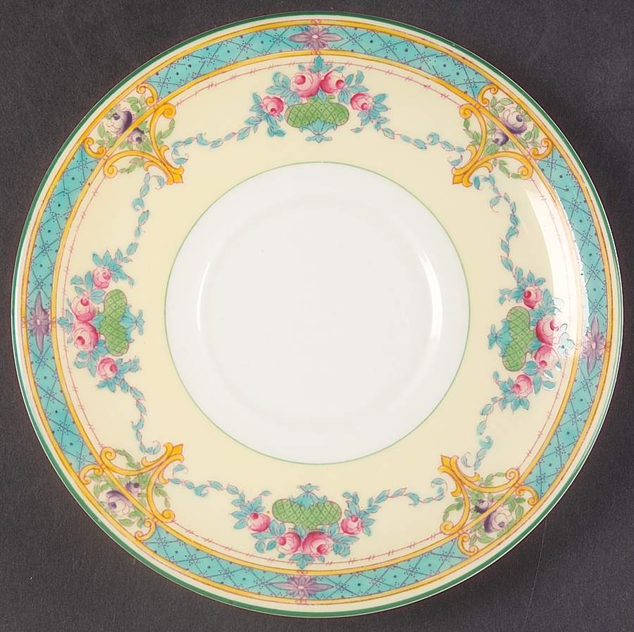 Melba Cream Rim Saucer for Cream Soup Bowl by Royal Worcester-1