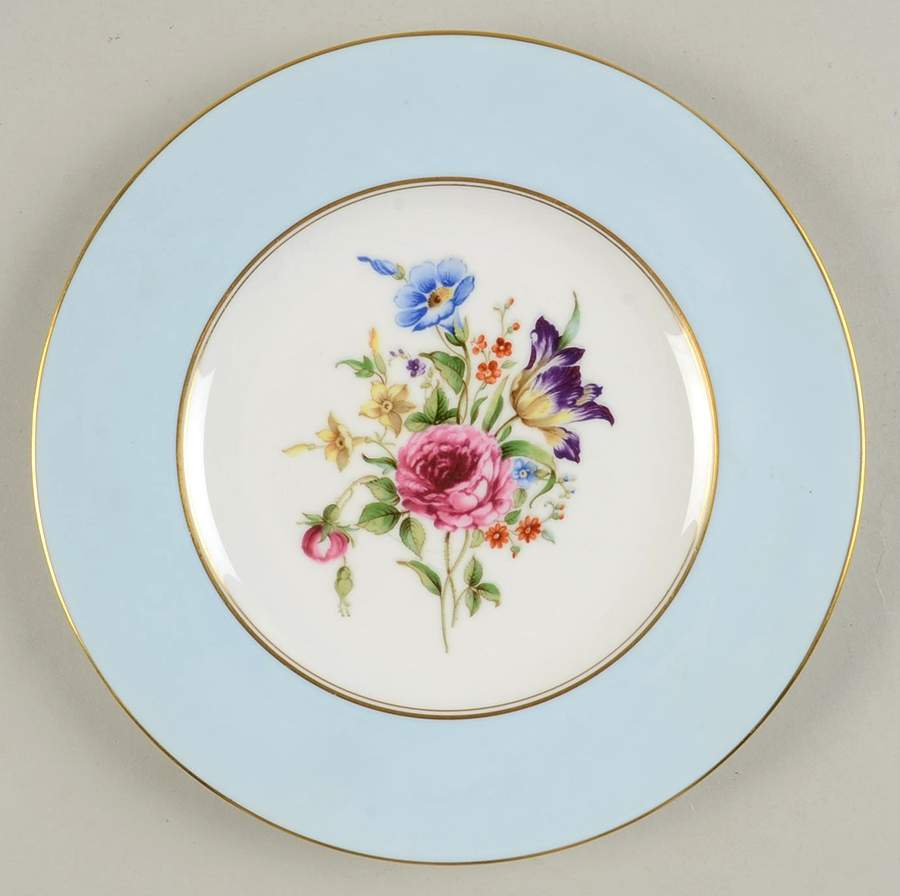 Miranda Blue Salad Plate by Royal Worcester-1