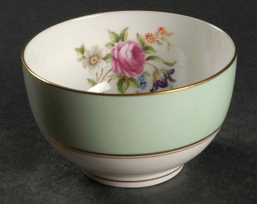 Miranda Light Green Open Sugar Bowl by Royal Worcester-1