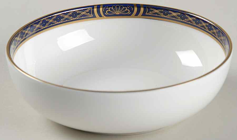 Mountbatten Cobalt Blue (Gold Trim) Fruit/Dessert (Sauce) Bowl by Royal Worcester-1
